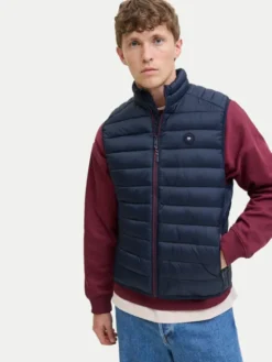 Jack & Jones Kamizelka Bradley 12280973 Granatowy Regular Fit