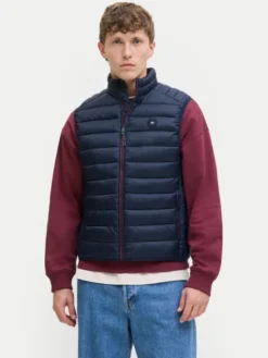 Jack & Jones Kamizelka Bradley 12280973 Granatowy Regular Fit