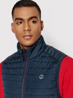 Jack & Jones Kamizelka Multi 12200684 Granatowy Slim Fit