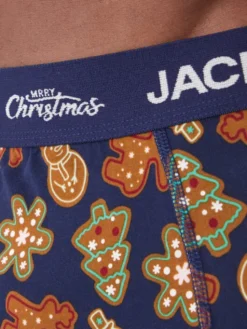 Jack & Jones Komplet bokserki i skarpety Gingerbread Giftbox 12285133 Kolorowy