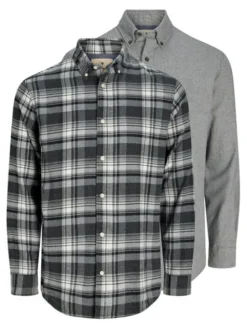Jack & Jones Komplet koszul Blubarkley 12294328 Szary Regular Fit