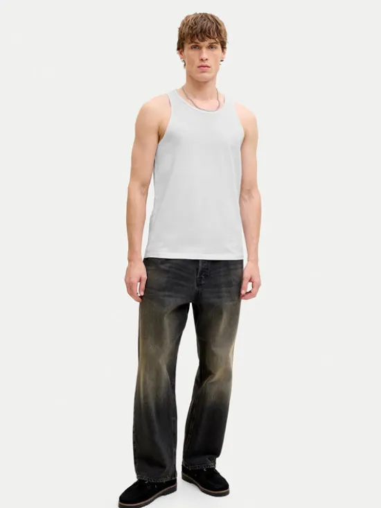 Jack & Jones Komplet tank topów 12297688 Czarny Regular Fit