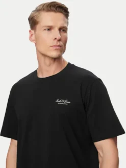 Jack & Jones Komplet t-shirt i spodenki Archive 12297642 Czarny Relaxed Fit