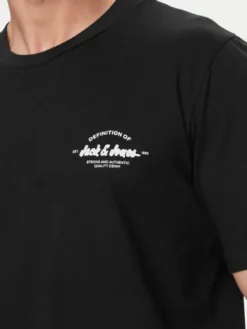 Jack & Jones Komplet t-shirt i spodenki Brandon 12298184 Czarny Regular Fit