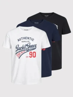Jack & Jones Komplet t-shirtów Ethan 12221269 Kolorowy Regular Fit