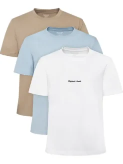 Jack & Jones Komplet t-shirtów Jornorrebro Emb 12305109 Kolorowy Regular Fit