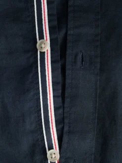 Jack & Jones Koszula Henry 12289197 Granatowy Regular Fit