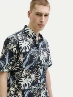 Jack & Jones Koszula Honolulu 12289667 Czarny Regular Fit