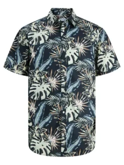 Jack & Jones Koszula Honolulu 12289667 Czarny Regular Fit