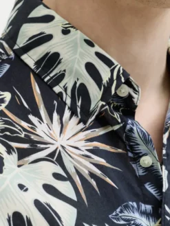 Jack & Jones Koszula Honolulu 12289667 Czarny Regular Fit
