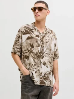 Jack & Jones Koszula Jeff 12288854 Brązowy Relaxed Fit