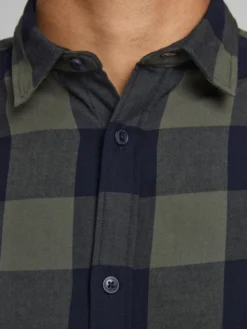 Jack & Jones Koszula 12181602 Zielony Slim Fit