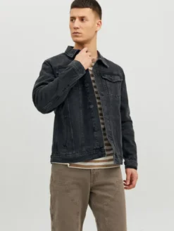 Jack & Jones Kurtka jeansowa Jean 12223613 Czarny Regular Fit