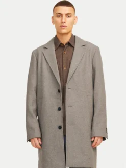 Jack & Jones Płaszcz wełniany Harris 12263845 Beżowy Regular Fit