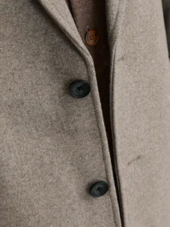 Jack & Jones Płaszcz wełniany Harris 12263845 Beżowy Regular Fit