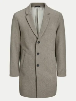 Jack & Jones Płaszcz wełniany Harris 12263845 Beżowy Regular Fit
