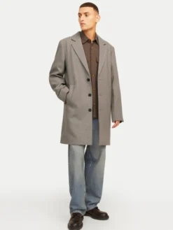 Jack & Jones Płaszcz wełniany Harris 12263845 Beżowy Regular Fit