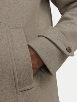Jack & Jones Płaszcz wełniany Melton 12258672 Beżowy Regular Fit