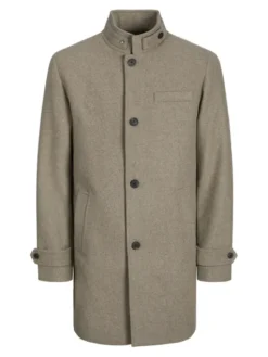 Jack & Jones Płaszcz wełniany Melton 12258672 Beżowy Regular Fit