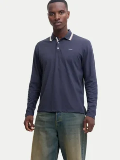 Jack & Jones Polo Blualves 12287520 Niebieski Regular Fit