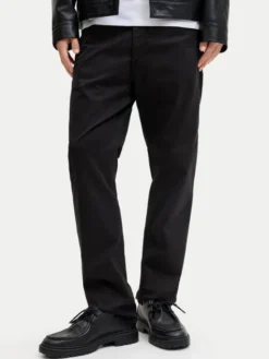 Jack & Jones Spodnie materiałowe Clark Finn 12293328 Czarny Regular Fit