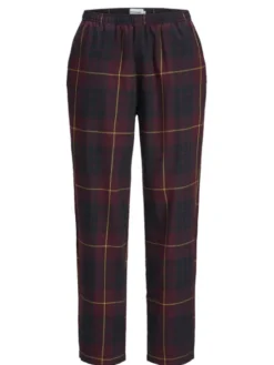 Jack & Jones Spodnie piżamowe Crimon 12182711 Bordowy Regular Fit