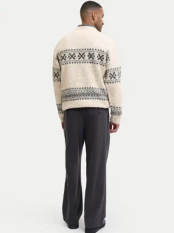 Jack & Jones Sweter Blumax 12286244 Beżowy Relaxed Fit