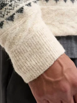 Jack & Jones Sweter Blumax 12286244 Beżowy Relaxed Fit