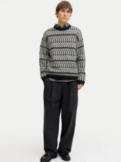 Jack & Jones Sweter Blumax 12286244 Czarny Relaxed Fit