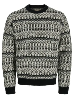 Jack & Jones Sweter Blumax 12286244 Czarny Relaxed Fit