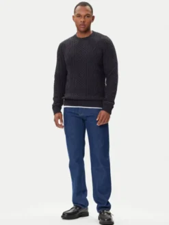 Jack & Jones Sweter Blusean 12283486 Granatowy Regular Fit