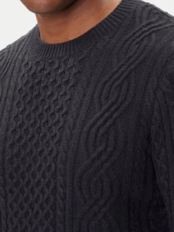 Jack & Jones Sweter Blusean 12283486 Granatowy Regular Fit