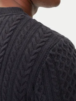 Jack & Jones Sweter Blusean 12283486 Granatowy Regular Fit