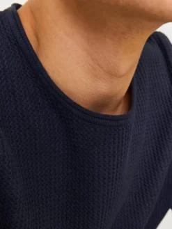 Jack & Jones Sweter Cooper 12258407 Granatowy Regular Fit