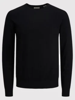 Jack & Jones Sweter Emil 12208364 Czarny Regular Fit