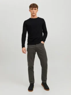 Jack & Jones Sweter Emil 12208364 Czarny Regular Fit