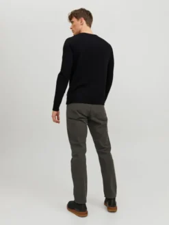 Jack & Jones Sweter Emil 12208364 Czarny Regular Fit
