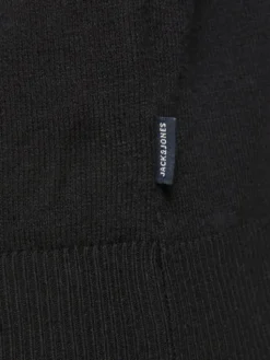 Jack & Jones Sweter Emil 12189339 Czarny Regular Fit