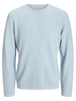 Jack & Jones Sweter George 12268279 Błękitny Regular Fit