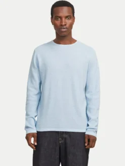 Jack & Jones Sweter George 12268279 Błękitny Regular Fit
