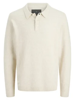Jack & Jones Sweter Maverick 12286144 Beżowy Regular Fit
