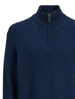 Jack & Jones Sweter Point 12287316 Niebieski Relaxed Fit
