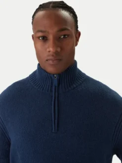 Jack & Jones Sweter Point 12287316 Niebieski Relaxed Fit