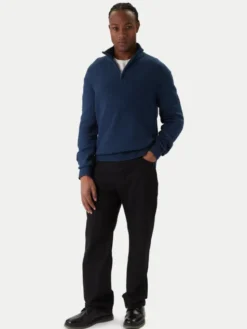 Jack & Jones Sweter Point 12287316 Niebieski Relaxed Fit