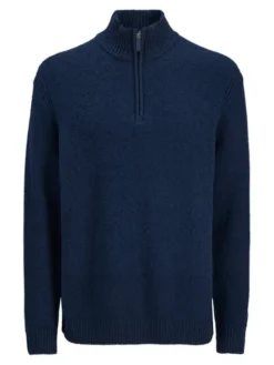 Jack & Jones Sweter Point 12287316 Niebieski Relaxed Fit