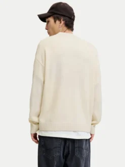 Jack & Jones Sweter Urban 12278942 Écru Relaxed Fit