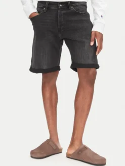 Jack & Jones Szorty jeansowe Rick 12269608 Czarny Regular Fit