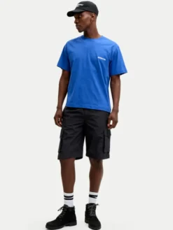 Jack & Jones Szorty materiałowe Cole Ivan 12288611 Czarny Regular Fit