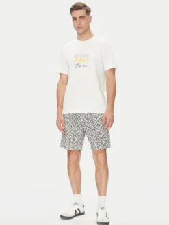Jack & Jones Szorty materiałowe Jaiden 12277620 Szary Relaxed Fit