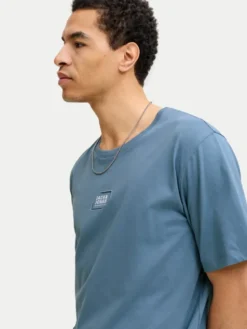 Jack & Jones T-Shirt Corp Graphic 12268415 Niebieski Regular Fit